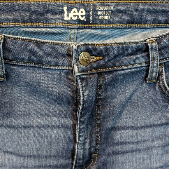 Lee Bootcut Jeans Boot Cut Mid Rise Regular Fit size 18 - Picture 6 of 10
